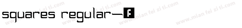 squares regular字体转换
